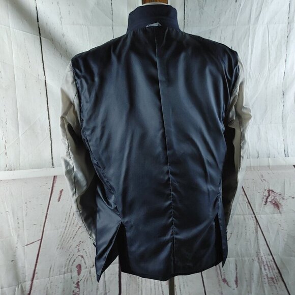 Caravelli Slim Fit Italian design Harry 2B Super 150s 48R Navy Blue 2pc Suit - Picture 11 of 16